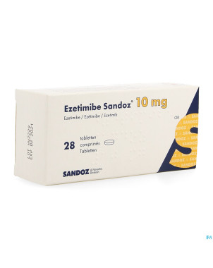 Ezetimibe sandoz 10mg comp 28 x 10mg