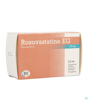 Rosuvastatine eg 20mg comp pell 100