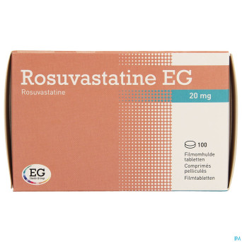 Rosuvastatine eg 20mg comp pell 100
