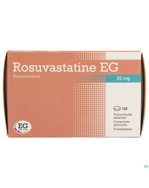 Rosuvastatine eg 20mg comp pell 100