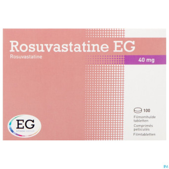 Rosuvastatine eg 40mg comp pell 100