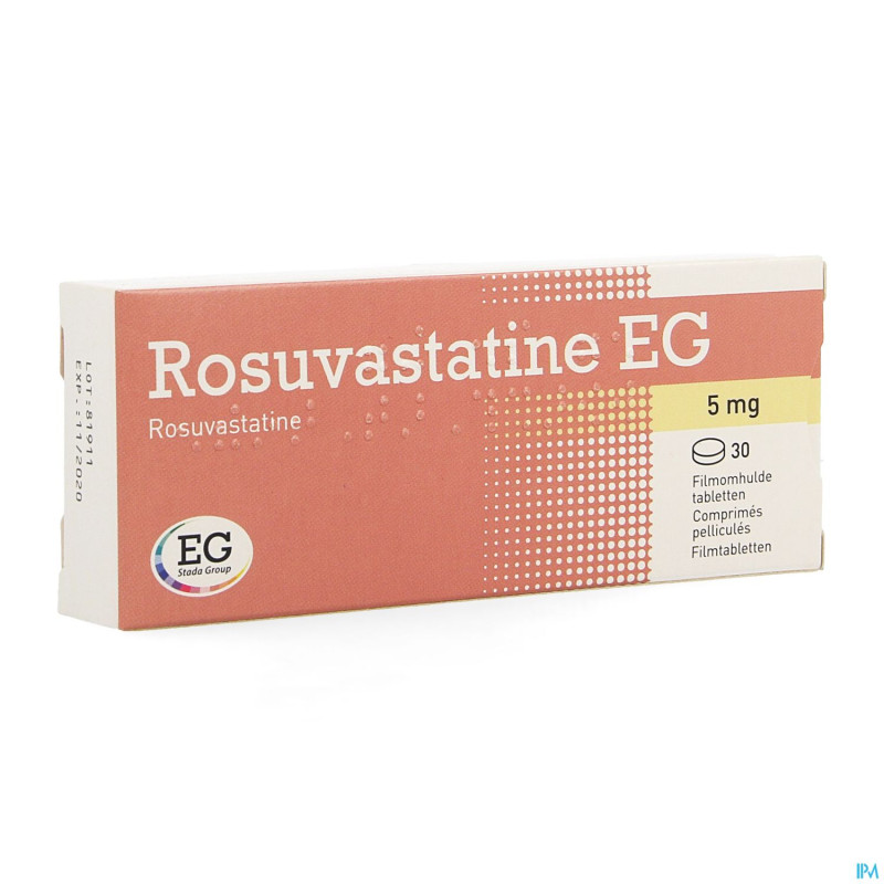 Rosuvastatine eg  5mg comp pell  30 x  5mg