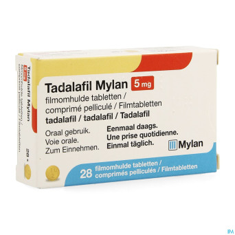 Tadalafil mylan  5mg comp pell 28 x  5mg