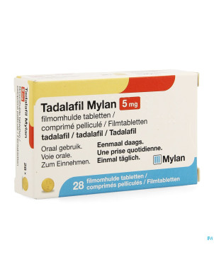 Tadalafil mylan  5mg comp pell 28 x  5mg