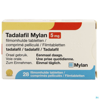 Tadalafil mylan  5mg comp pell 28 x  5mg
