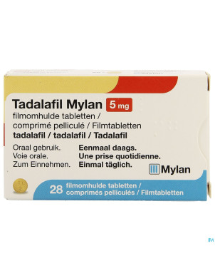 Tadalafil mylan  5mg comp pell 28 x  5mg