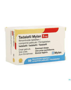 Tadalafil mylan  5mg comp pell 98 x  5mg