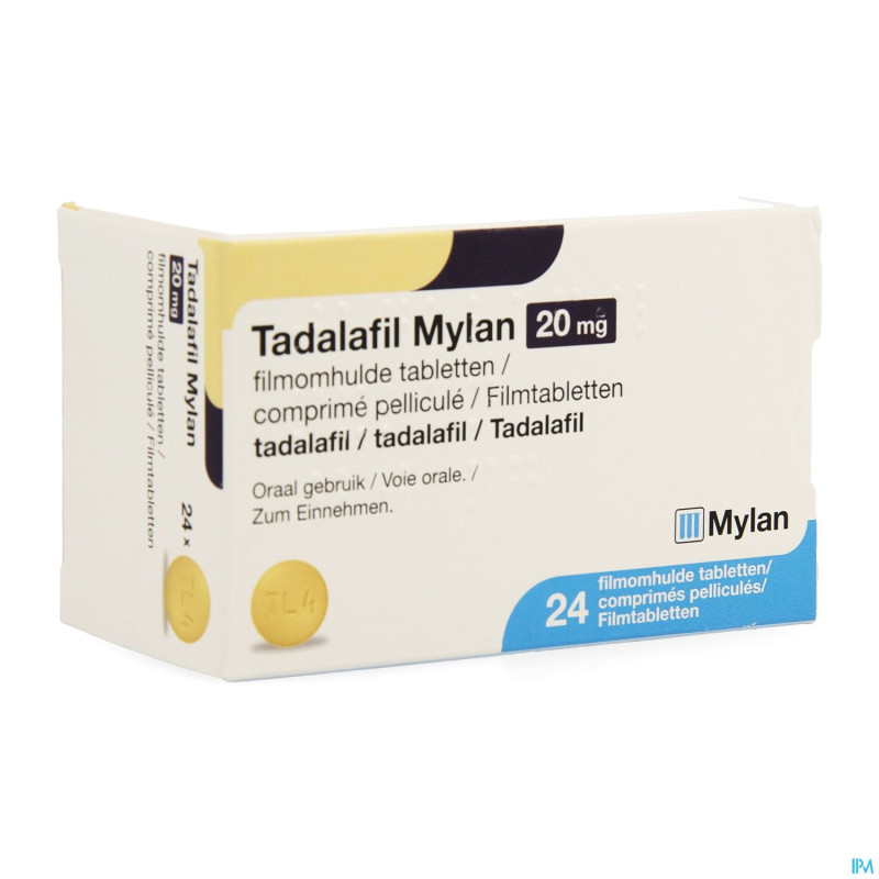Tadalafil mylan 20mg comp pell 24 x 20mg