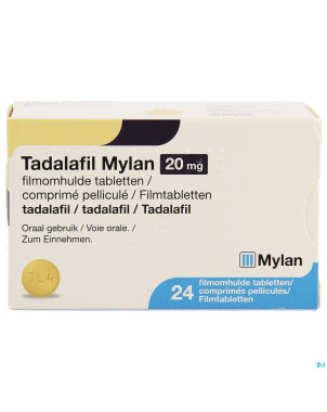 Tadalafil mylan 20mg comp pell 24 x 20mg