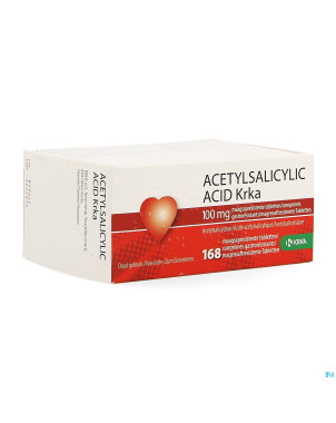 Acetylsalicylic acid krka 100mg gastro res.comp168