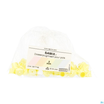 Samix ungua insert pots 2mm jaune 50