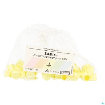 Samix ungua insert pots 2mm jaune 50
