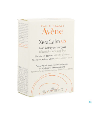 Avene xeracalm ad pain nettoyant surgras    100g