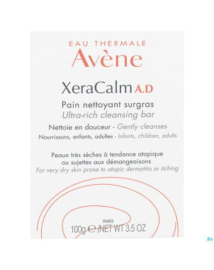 Avene xeracalm ad pain nettoyant surgras    100g