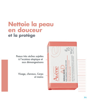 Avene xeracalm ad pain nettoyant surgras    100g