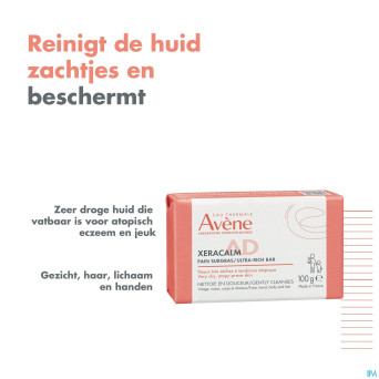 Avene xeracalm ad pain nettoyant surgras    100g