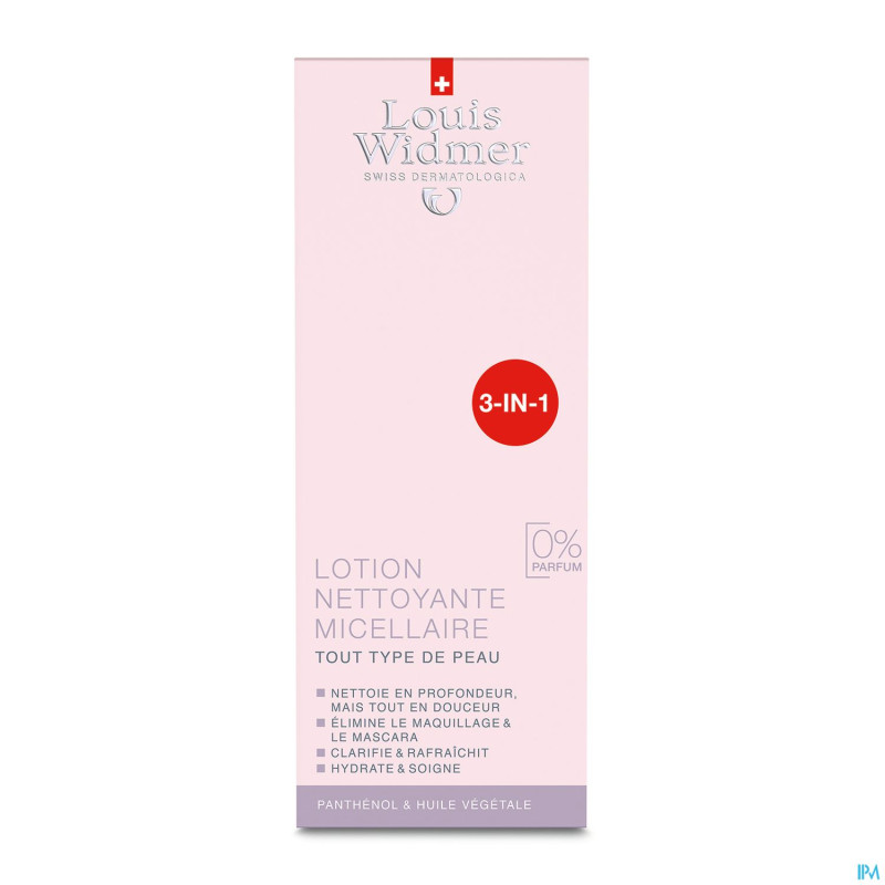 Widmer lotion nettoyante micellaire n/parf   200ml