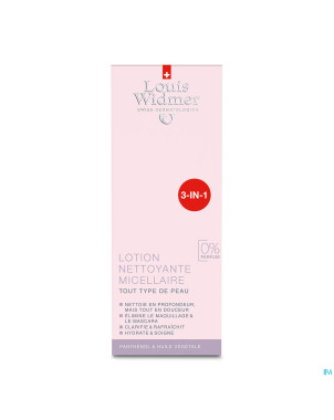 Widmer lotion nettoyante micellaire n/parf   200ml