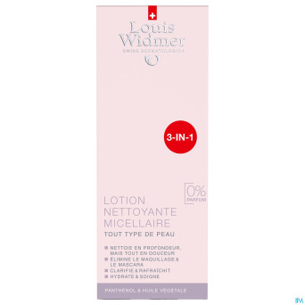 Widmer lotion nettoyante micellaire n/parf   200ml