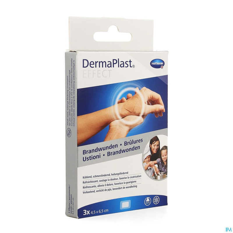 Dermaplast effect brulure    4,5x6,5cm 3 5361500