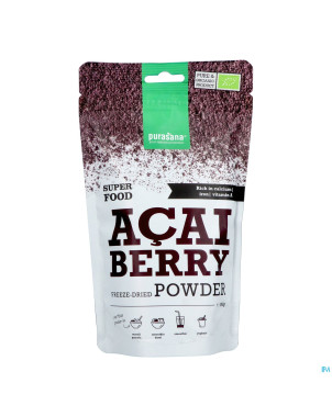 Purasana vegan poudre baies acai    100g be-bio-02