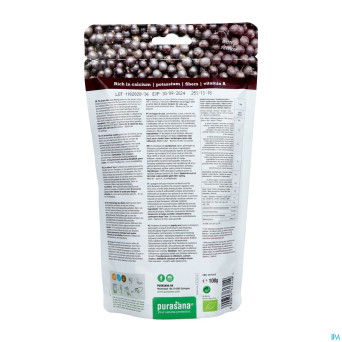 Purasana vegan poudre baies acai    100g be-bio-02