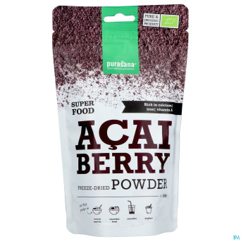 Purasana vegan poudre baies acai    100g be-bio-02