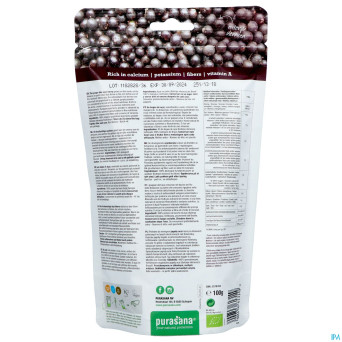 Purasana vegan poudre baies acai    100g be-bio-02