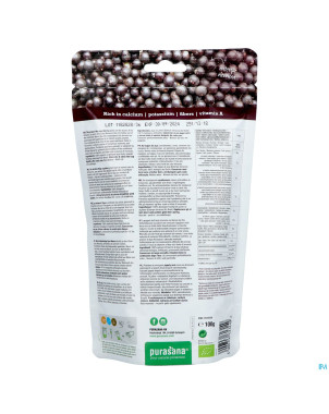 Purasana vegan poudre baies acai    100g be-bio-02
