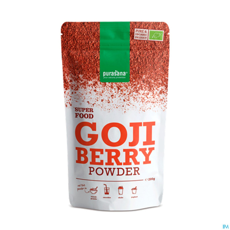 Purasana vegan poudre baies goji    200g be-bio-02