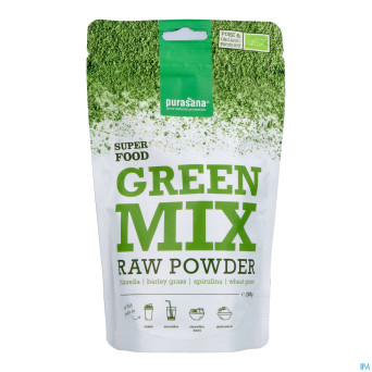 Purasana vegan melange poudre verte 200g be-bio-02