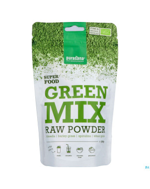Purasana vegan melange poudre verte 200g be-bio-02