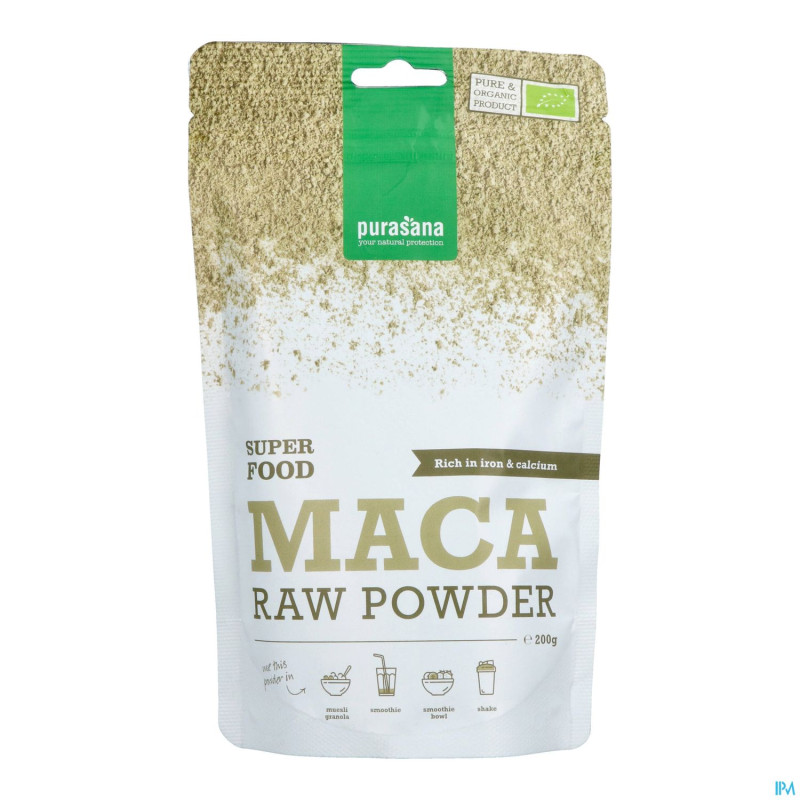 Purasana vegan maca pdr    200g be-bio-02