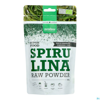Purasana vegan spiruline pdr    200g be-bio-02