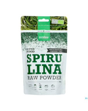 Purasana vegan spiruline pdr    200g be-bio-02