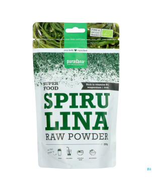 Purasana vegan spiruline pdr    200g be-bio-02