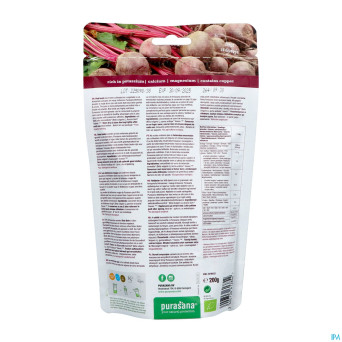 Purasana vegan betterave rouge  pdr 200g be-bio-02