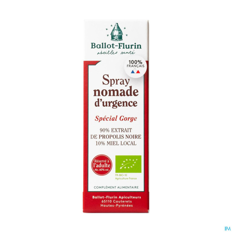 Ballot flurin spray nomade urgence 15ml