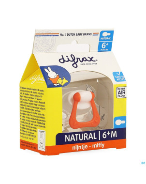 Difrax sucette natural 6m+ miffy