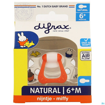 Difrax sucette natural 6m+ miffy