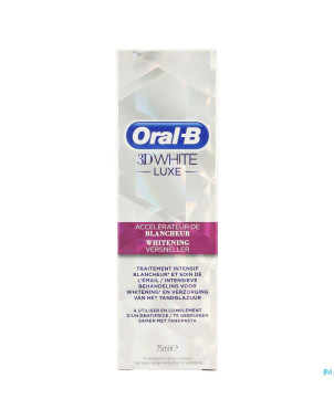 Oral b 3d white luxe withening accel.   tube  75ml