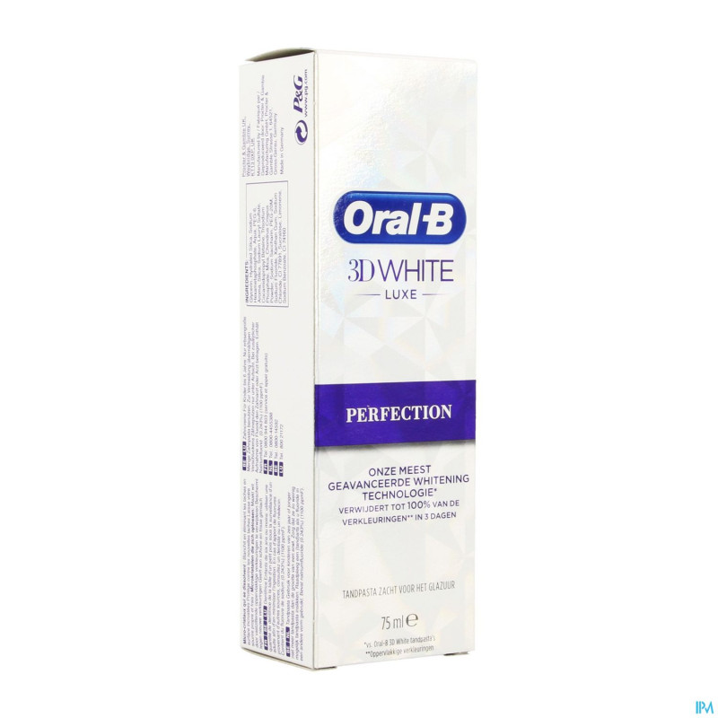 Oral b 3d white luxe perfection    tube  75ml