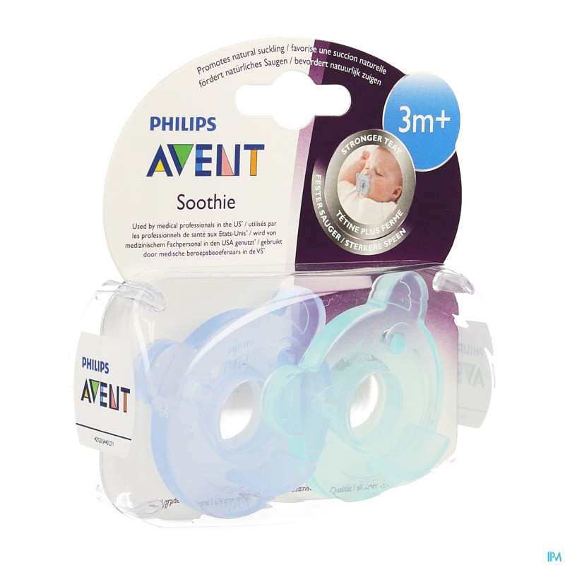 Philips avent sucette sooth ours +3m    2