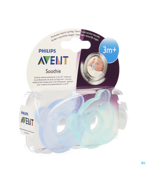 Philips avent sucette sooth ours +3m    2
