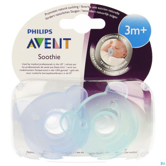 Philips avent sucette sooth ours +3m    2
