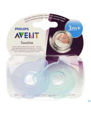 Philips avent sucette sooth ours +3m    2