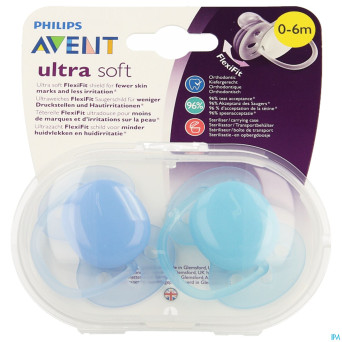 Philips avent sucette soft +0m mix    2