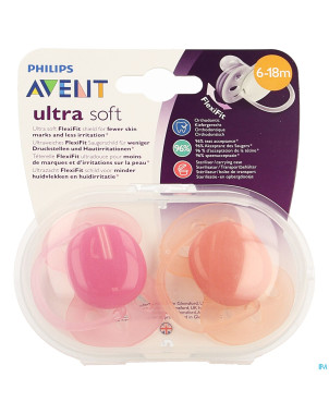 Philips avent sucette soft +6m mix    2