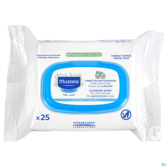 Mustela pn trio lingettes nettoyantes 3 x 25 promo
