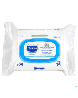 Mustela pn trio lingettes nettoyantes 3 x 25 promo